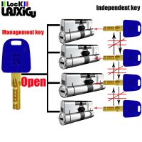 กุญแจการจัดการและกุญแจล็อคอิสระการปรับแต่งหลักหนึ่งคีย์เปิดทั้งหมดล็อคประตูล็อคล็อคทรงกระบอกสำหรับประตูประตูทรงกระบอก