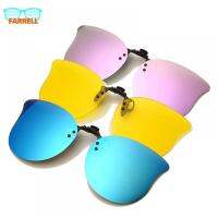 FARRELL ท่องเที่ยว กลางแจ้ง Photochromic ป้องกันรังสียูวี แว่นตาสำหรับขับขี่ อุปกรณ์เสริม แว่นโพลาไรซ์ เลนส์แว่นตา แว่นตา Cat Eye Flip Up แว่นกันแดดแบบหนีบ