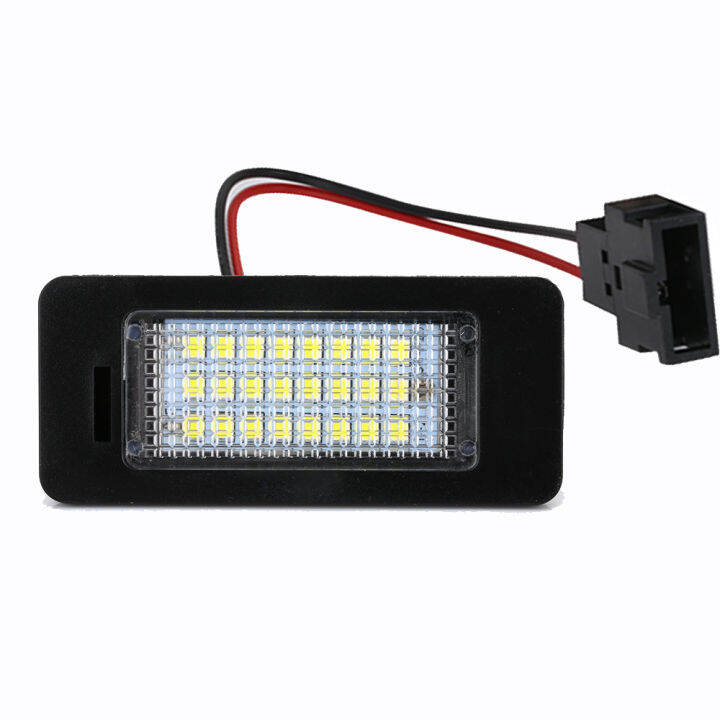 led-หมายเลขทะเบียนโคมไฟ12โวลต์-c-an-bus-สำหรับออดี้-a4-b8-a5-q5-s5-tt-s4-a6-a7-2008-2013ข้อผิดพลาดฟรีออดี้ไฟใบอนุญาต