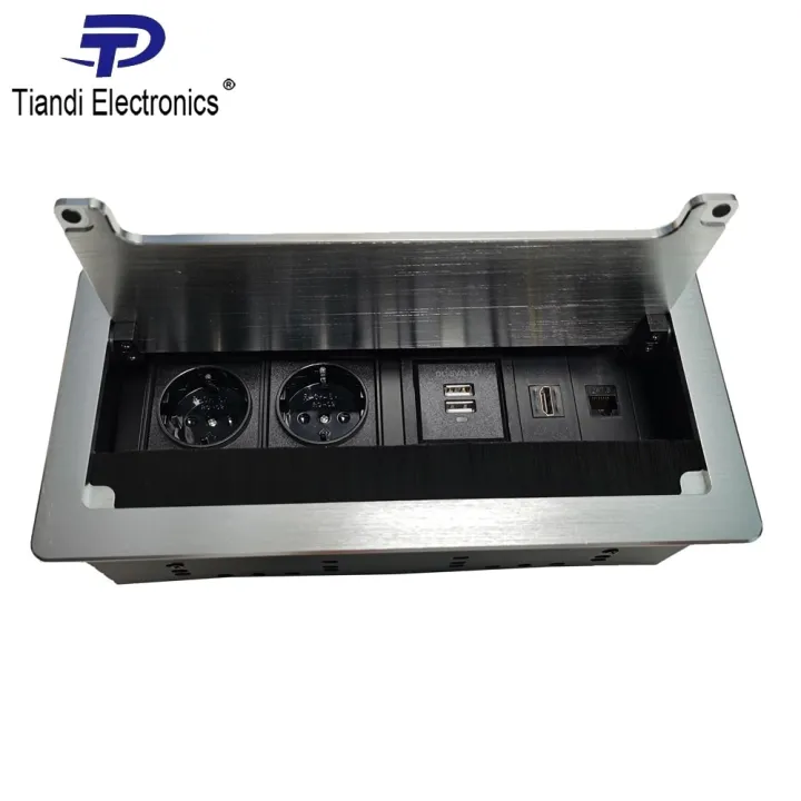 Brush Clamshell Information Tabletop Socket 2Bit EU Standard Power HD