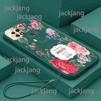 เคส OPPO A15 A15S เคส A35phone ซิลิโคนลายดอกไม้และนกเคสนิ่มเพื่อส่งสายคล้อง