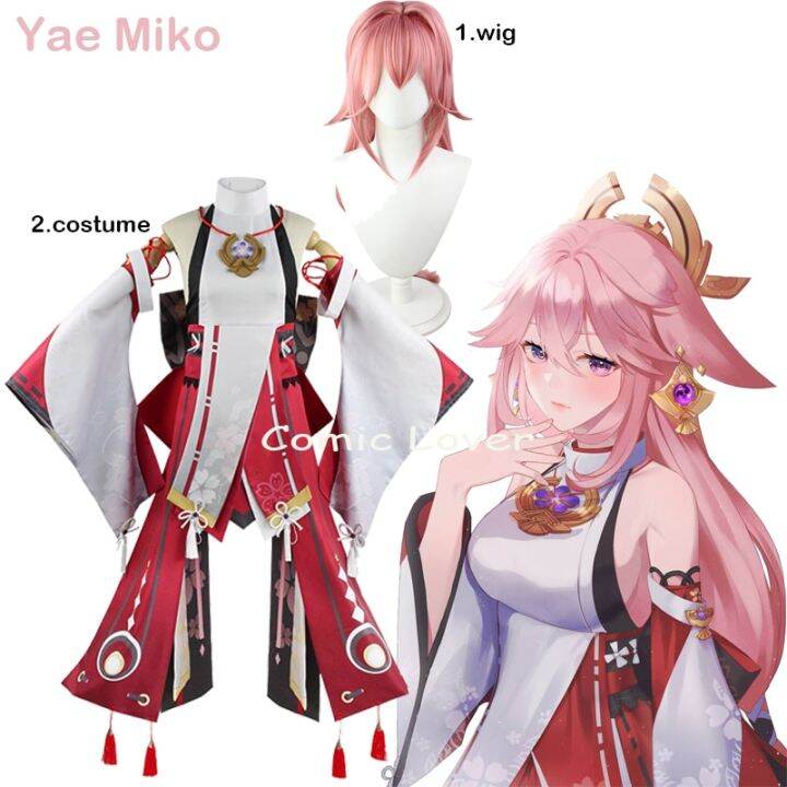 Genshin Impact Game Yae Miko Character Outfit High Quality Anime ...