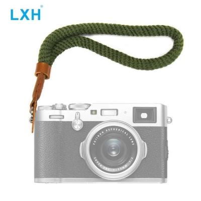 LXH สายกล้องคล้องข้อมือผ้าใบวินเทจสำหรับ Sony Nikon Leica Canon Fujifilm X100F X-T20 X-T10 X-T2 X70 X-Pro2 X-E2S X-E1 X-E2