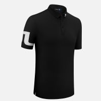 Loose golf short-sleeved T-shirt mens quick-drying breathable mens golf stretch sports top summer thin jersey J.LINDEBERG Titleist DESCENNTE Korean Uniqlo ๑∏✼