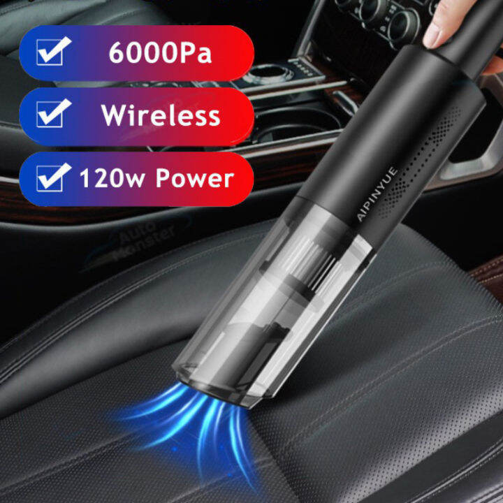 Nexusconcept 120W 6000PA Cordless Vacuum Cleaner Car Vacuum Wireless ...