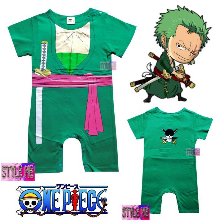 One piece Roronoa Zoro Short Romper Costume For Baby & Kids Lazada PH
