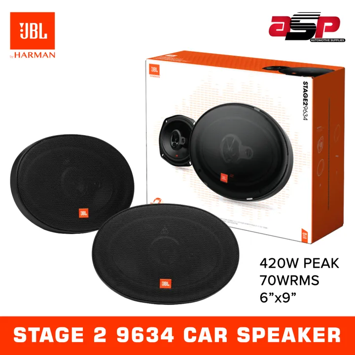 JBL Stage 2 9634 Car Speakers 6"x9" Coax 3Way 70W RMS 4ohms Lazada PH