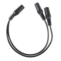 【✠】 Shajalal Trading 28Cm 3.5Mm ตัวเมียแจ็คคู่ตัวเมีย Y Splitter สเตอริโอสายออดิโอสีดำ