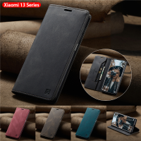 เคสหนังแบบพับสุดหรูสำหรับ Xiaomi 12 Lite/ 13 Lite กันกระแทกกันลื่นเคสโทรศัพท์ย้อนยุคฝ้าพร้อมกระเป๋าสตางค์ที่ใส่ช่องเสียบบัตร