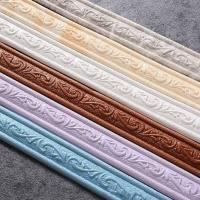 Self Adhesive Flexible Foam Molding Trim 3D Sticky Decorative Wall Waist Lines Wallpaper Border for Home Office Hotel DIY Decor Wall Stickers  Decals