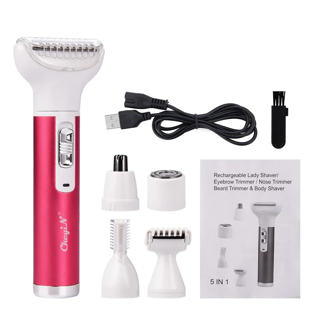 Multifunctional Electric Shaver for Women Rechargeable Lady ...