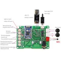 Power Amplifier Board V5.0 Stereo Transmission BK3266 Module Receiving and Sending One AT Renamed Button Switch