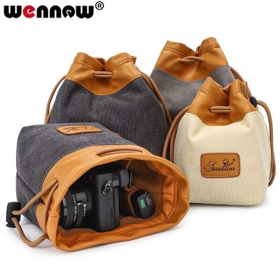 Canvas Camera Bag Digital DSLR Waterproof Pocket Soft Cover For Sony ILCE A7 7M2K 7M2 7RM2 A7RII A7II A7S A99 A58 HX400 RX10M3