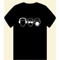 [S-5XL]เสื้อยืด พิมพ์ลาย Hear No Evil See No Evil Speak No Evil เพื่อความปลอดภัย สําหรับผู้ชาย  L1CG