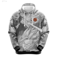 2023 New Mens Hooded And Hooded Sports Jacket, Printed with 3d Dragon Ball Goku Cartoon Pattern; popular