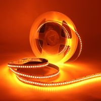 ♕☸ Orange 5M LED Strip Light Non Waterproof SMD2835 12V 240Leds/m Flexible LED Tape Ribbon Lamp High brightness