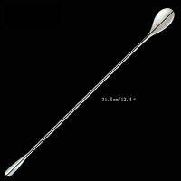 Stainless Steel Threaded Bar Spoon Swizzle Stick Coffee Long-handled Spoons Practical Cookware Kitchen Tools