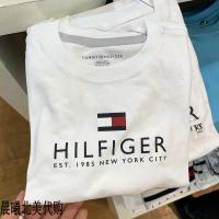 原装 正品代购汤米 tommy hilfiger短袖男装圆领T恤纯棉打底衫白色半袖