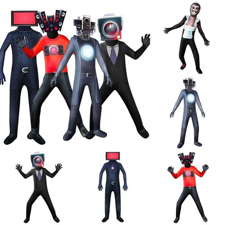 KUYES Camera Skibidi Toilet Cosplay Costume TV Man Sound Man Cosplay ...