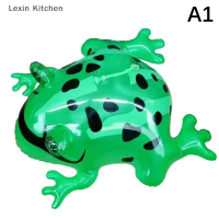 Lexin Kitchen ของเล่นรูปสัตว์เป่าลมรูปกบกระโดดได้สีเขียวเรืองแสงได้ของเล่นรูปสัตว์รูปคางคกสำหรับงานเลี้ยงวันเกิดของตกแต่งงานแต่งงาน