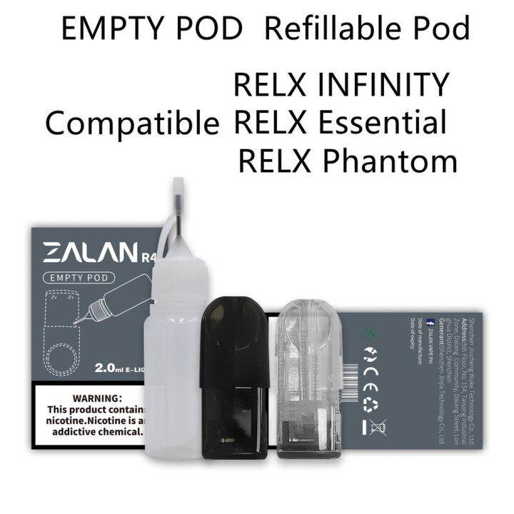 [legit] Zalan Pods / Refill Pod Refillable Cartridge 3-5time | Lazada PH