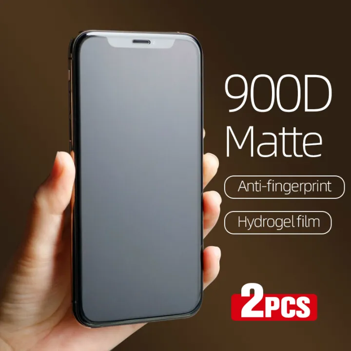 2pcs Anti Fingerprint Matte Screen Protector For Iphone X Xs 11 Pro Max Hydrogel Film For Iphone Se 2 6 6s 7 8 Plus 12 No Glass Lazada Ph