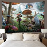 〖youmylove decorate〗 Fairy tale Alice in Wonderland Tapestry Wall Hanging Hotel Tapestry Decor Living Room Bedrooms Gifts