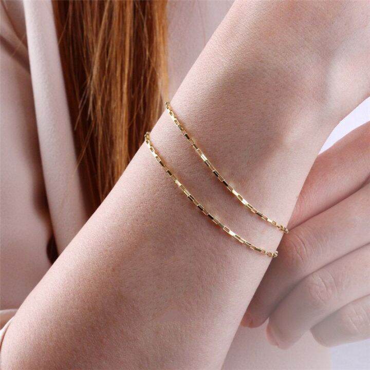 สร้อยข้อมือประดับโบโฮเครื่องประดับทำด้วยมือสร้อยข้อมือ14k-สำหรับผู้หญิงสร้อยข้อมือของขวัญสำหรับเพื่อนเจ้าสาวกำไลข้อเท้าย้อนยุค