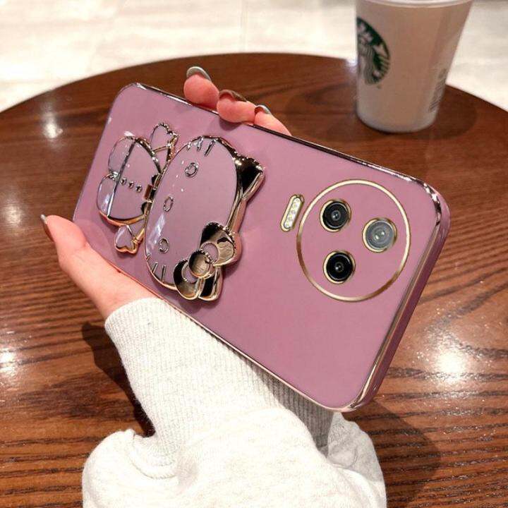 folding-makeup-mirror-phone-case-for-infinix-note-12-pro-4g-5g-x676b-x671b-infinix-note-12-2023-case-fashion-cartoon-cute-cat-multifunctional-bracket-plating-tpu-soft-cover-casing