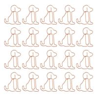 25pcs Creative Bookmark Clips Lovely Dog Shaped Paper Clips Office Supplies