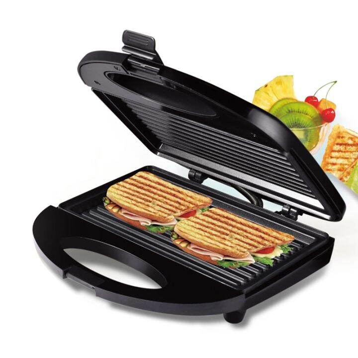 Electric Sandwich Maker Grill Plate Panini 750W Toaster Electric Ovens