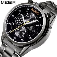 【January】 Meg multi-functional waterproof MEGIR men watch luminous male hot style fashion watches 3005 g