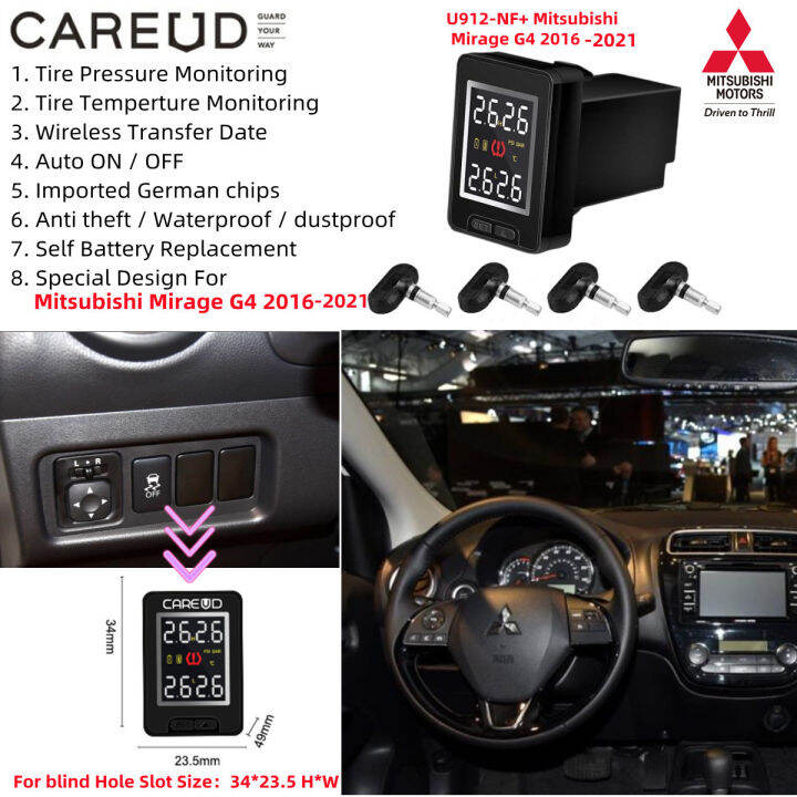 CAREUD U912-NF+ Internal TPMS Car TPMS Car Tire Pressure Monitoring ...