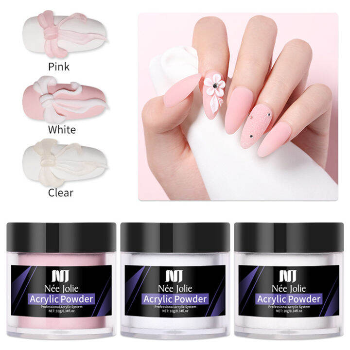 Tattie Nee Jolie Nail Art Crystal Nail Carved Pollen Extend Carved Nail  Powder with Crystal Liquid Mar. | Lazada