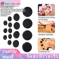 【จัดส่งฟรี】16 ชิ้น / กล่องหินนวดธรรมชาติสปาประคบร้อนหินรูปไข่สำหรับร้านเสริมสวย