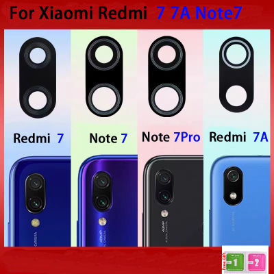 ฝาครอบกระจกเลนส์กล้องถ่ายรูปด้านหลัง7Rro สำหรับ Xiaomi Redmi 7 7A Note7 /7ชิ้นพร้อมกาวเปลี่ยนแผ่น