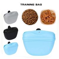 ✟ Magnetic Dog Treat Pouch Safe Silicone Puppy Training Bag for Carrying Snacks Outdoor Feed Storage Pouch Food Reward Waist Bags