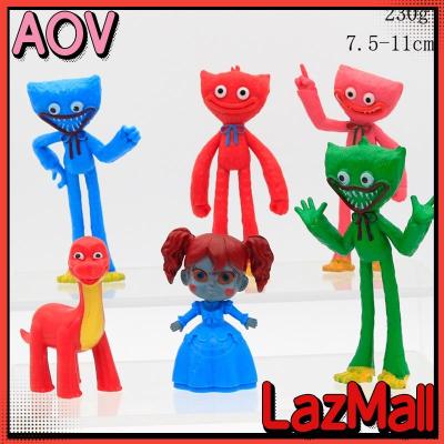 AOV Huggy Action Figures จำลองสูง Huggy Wuggy เค้ก Topper Figurines ปลอดภัยไส้กรอก Monster Action รุ่นสำหรับของขวัญเด็ก COD จัดส่งฟรี