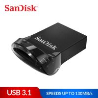 SanDisk USB Flash Drive Ultra Fit 16GB 32GB 64GB 128GB 256GB USB 3.1 Disk 130MB/s Read Speed Pen Drive with Lanyard USB Stick