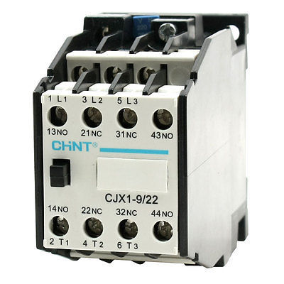Cjx1-9/22คอนแทค Ac 220V/50Hz 264V/60Hz คอยล์2nc 3เฟส2no