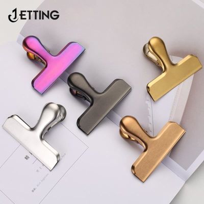 【CW】✽▤ↂ  Color Snacks Moisture Proof Clip Keeping Office School Metal Stationery Planner