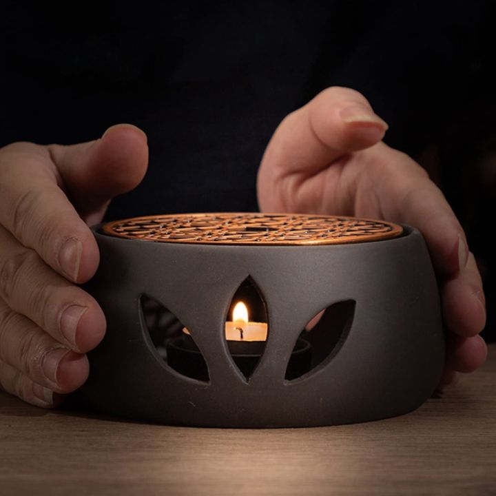 ceramic-teapot-warmer-holder-base-tea-warmer-insulation-base-tea-coffee-water-warmer-hollow-candle-heating-base-holder