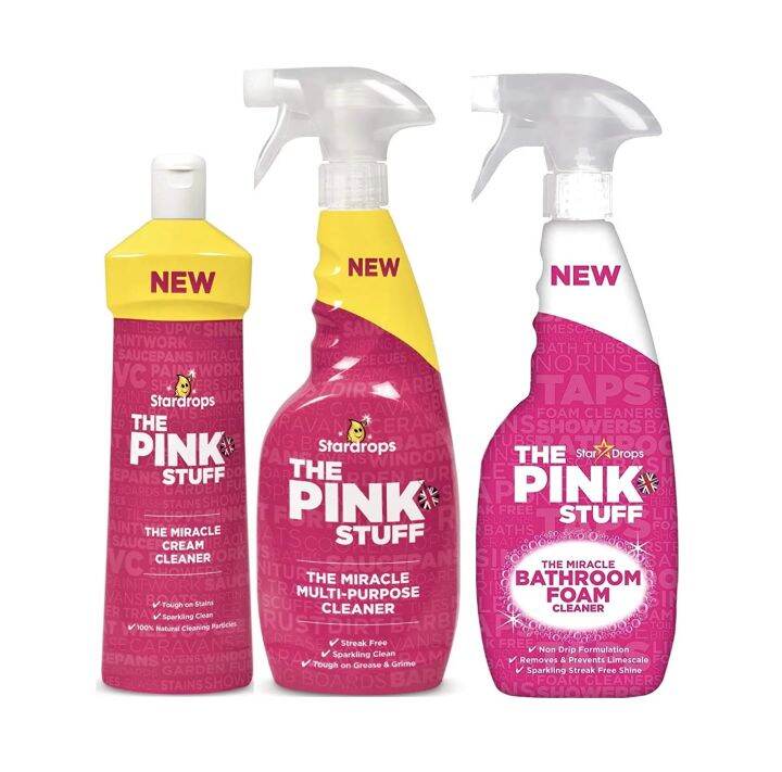 Star Drops The Pink Stuff The Miracle Bathroom Foam Cleaner 750ml ,Miracle MultiPurpose Cleaner