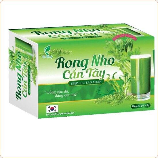 Rong nho cần tây diệp lục tảo xoắn - detox đào thải độc tố và mỡ nội tạng - ảnh sản phẩm 3