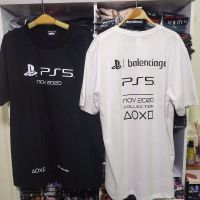 S-5XLเสื้อยืด balen PS5 เพสเตชั่น เสื้อยืด บาบอง ps5 collection เสื้อยืดไซส์ยุโรป