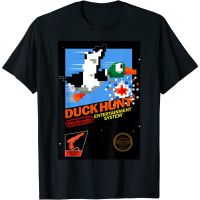 Adult Clothes Nintendo NES Duck Hunt Retro Vintage Cover Graphic T-Shirt Fashion Clothing Tops Men