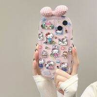 Sanrio Cartoon Hello Kitty Iphone 13/14 Promax ซิลิโคนใสป้องกันกรณีโทรศัพท์มือถือทั้งหมดกระเป๋าหล่นป้องกัน