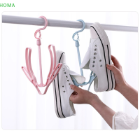 ?【Lowest price】HOMA ชั้นวางรองเท้าอเนกประสงค์สำหรับแขวนผ้าบ้านชั้นวางรองเท้า Stand Creative SHOE Storage Organizer ตะขอแขวนผ้า windproof