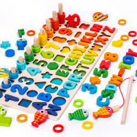 Montessori Geometric Cognition Counting Sorters Learning Game Kids Math Wooden Toys For Children Early Educational Toys From 3