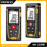 SNDWAY Mini Laser Distance Meter 40M-120M Digital Rangefinder Laser Ruler Professional Angle Gauge Range Finder Measure Tool